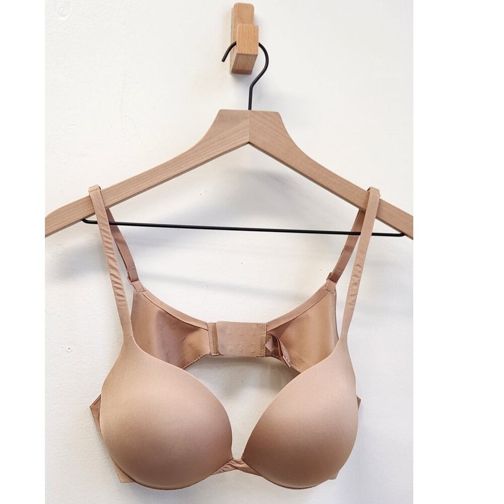 SKIMS Ultimate Teardrop Push Up Bra 36B Tan Sand Padded Plunge Underwired Sexy
